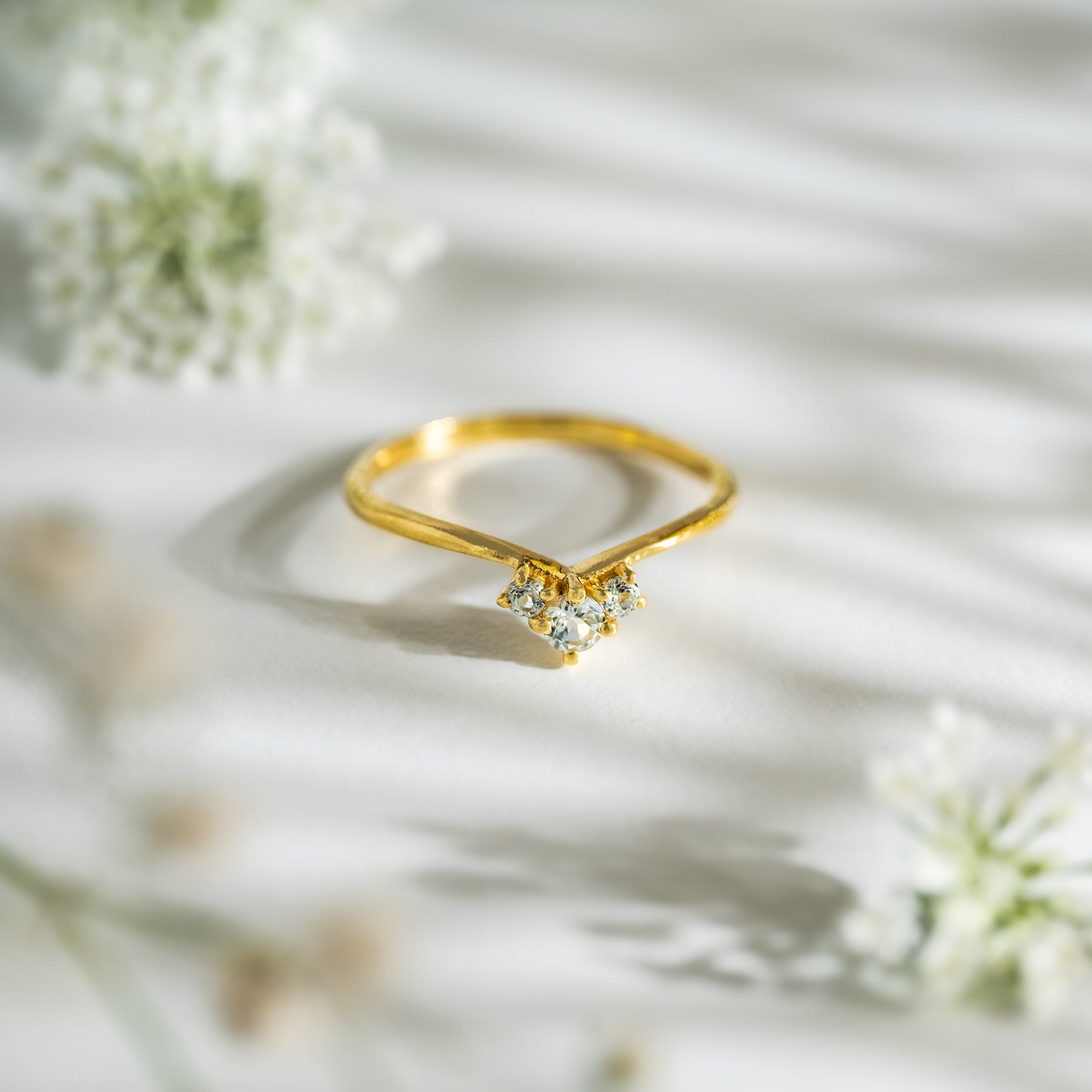 【ブルートパーズ】DSOH-Design Ring Collection -Ocean Heart