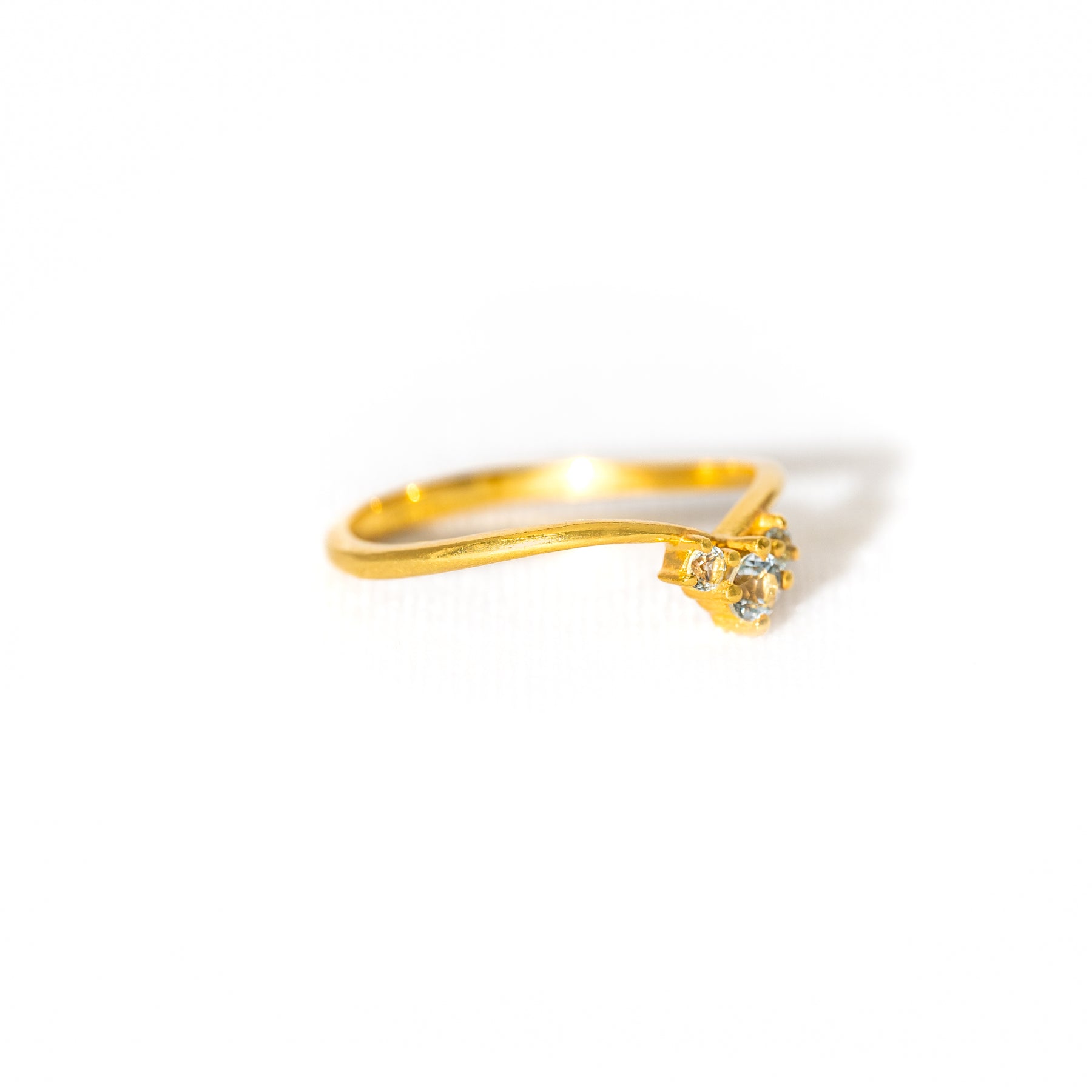 【ブルートパーズ】DSOH-Design Ring Collection -Ocean Heart