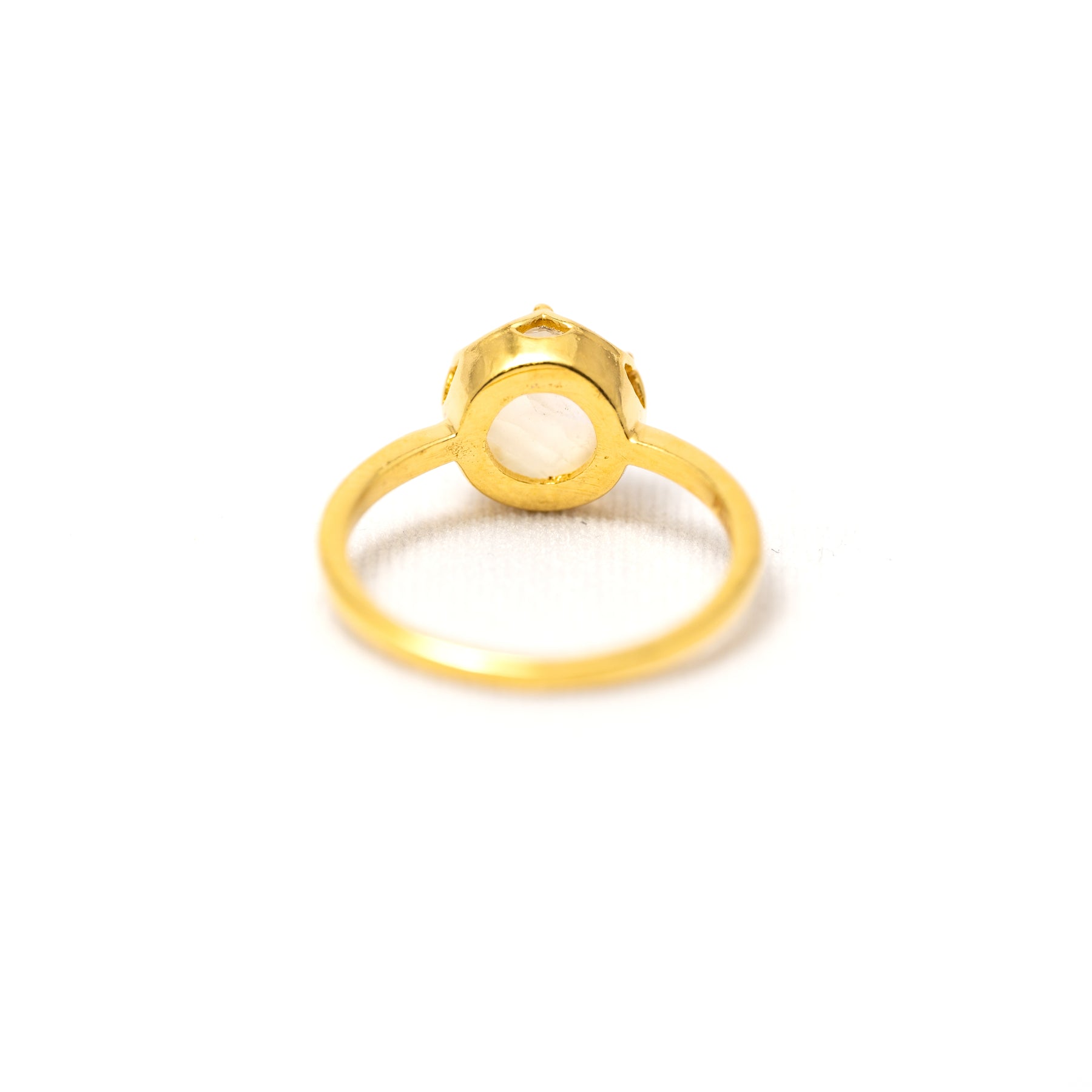 【レインボームーンストーン】FWRM-Flower Ring Collection -Rainbow Moonstone