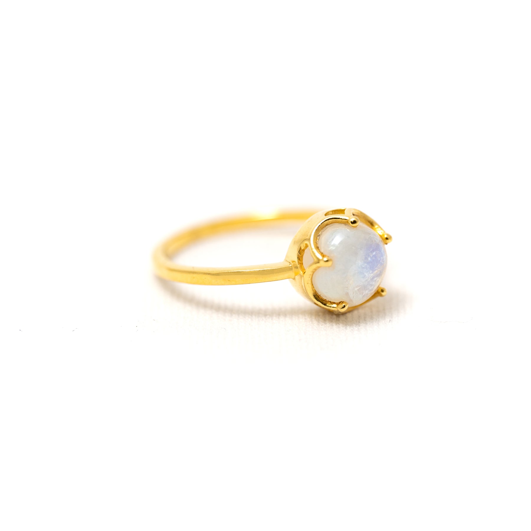 【レインボームーンストーン】FWRM-Flower Ring Collection -Rainbow Moonstone