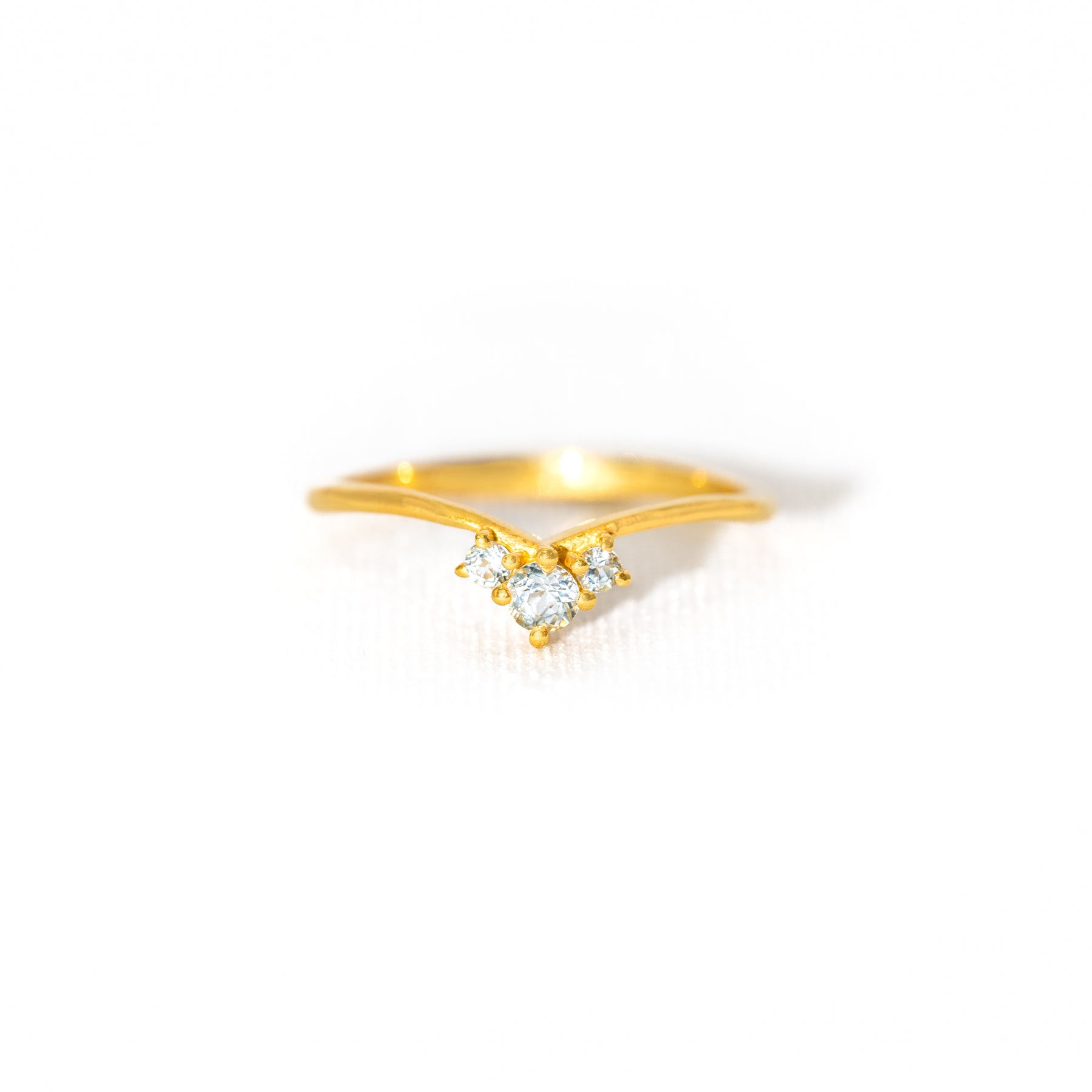 【ブルートパーズ】DSOH-Design Ring Collection -Ocean Heart