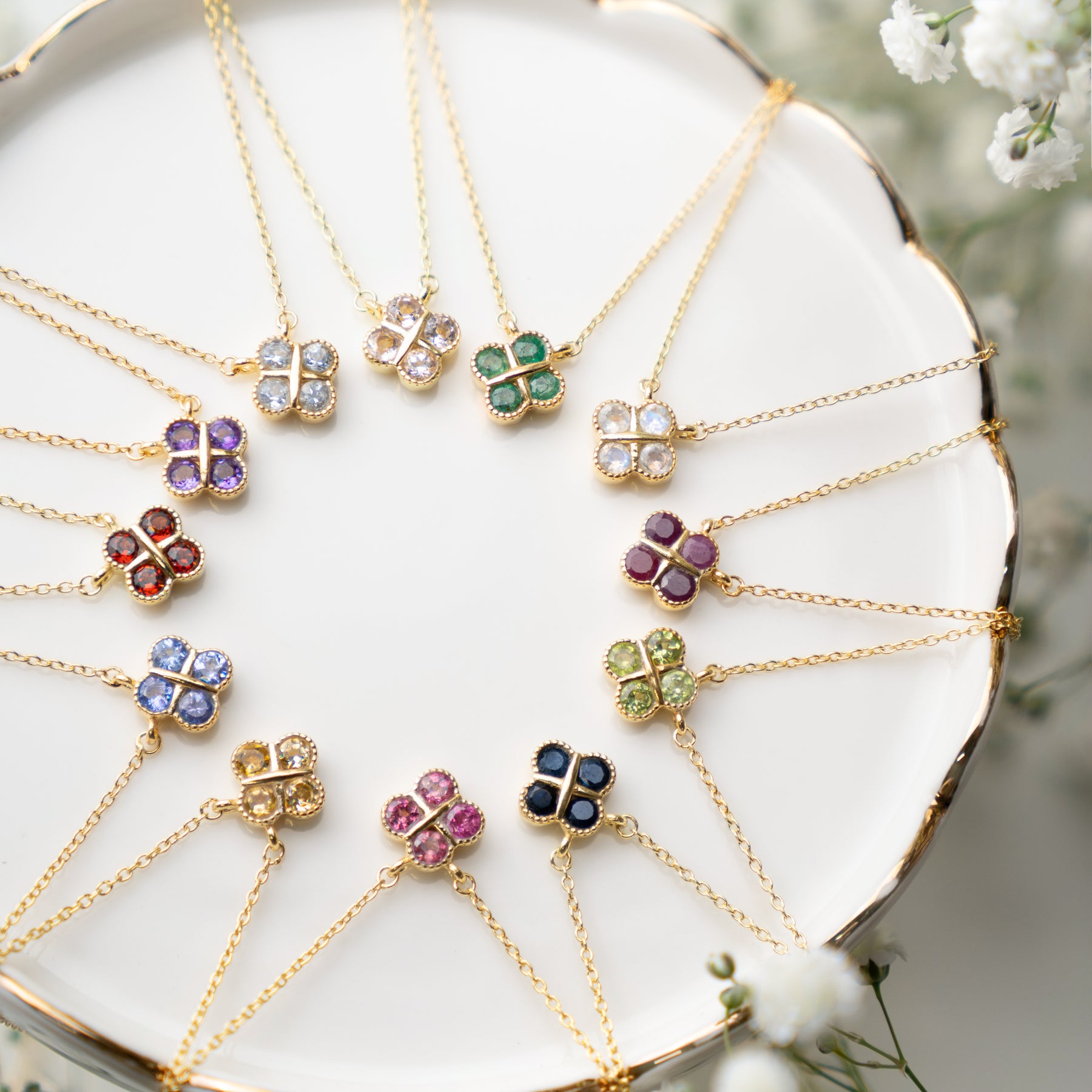 【アメジスト】BSAMN-Birthstone Necklace Collection -Amethyst-2月