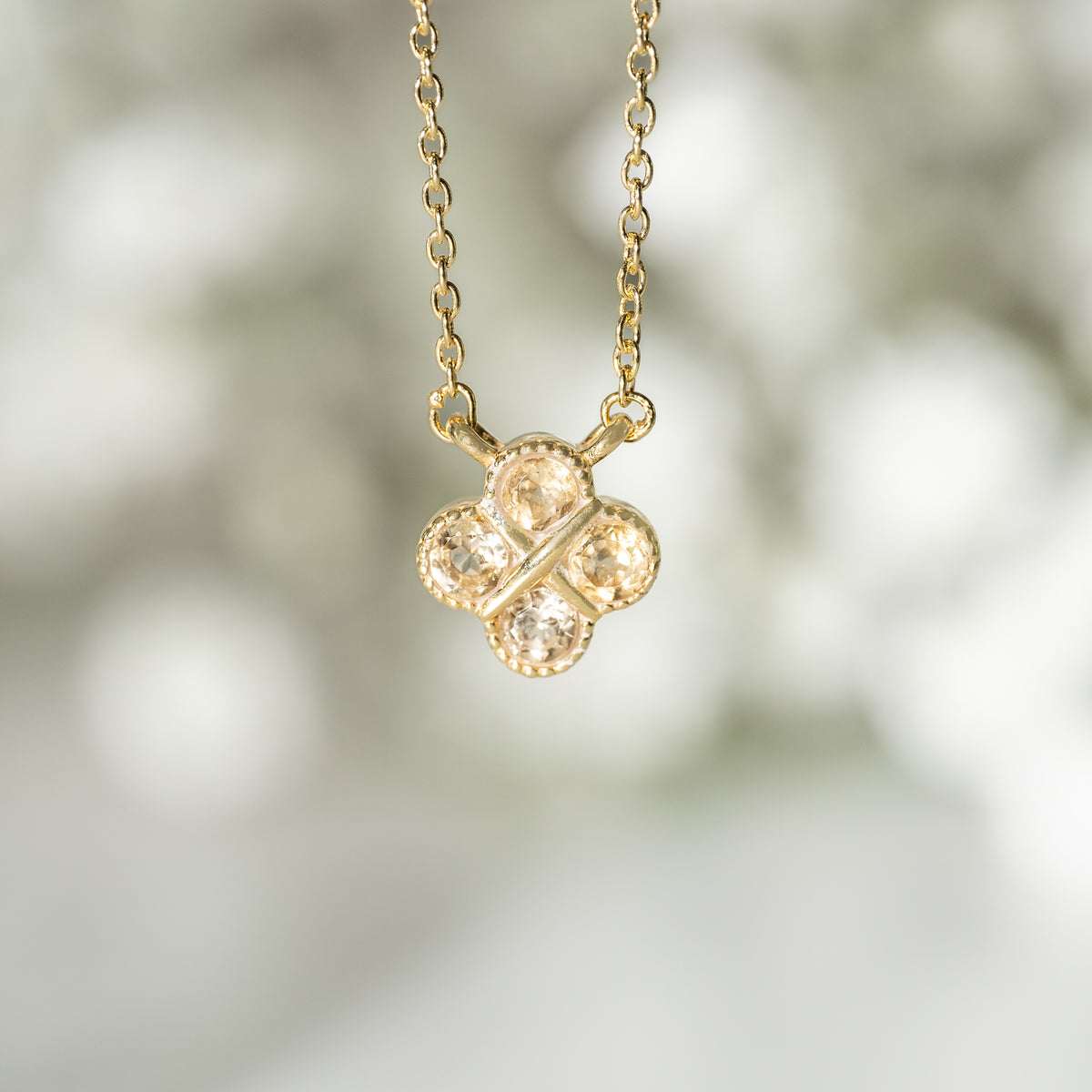 【シトリン】BSCTN-Birthstone Necklace Collection -Citrine-11月