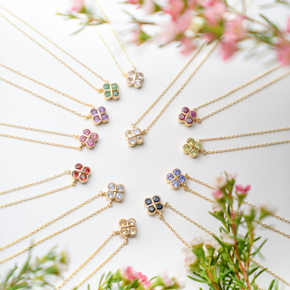 【ガーネット】BSGNN-Birthstone Necklace Collection -Garnet-1月