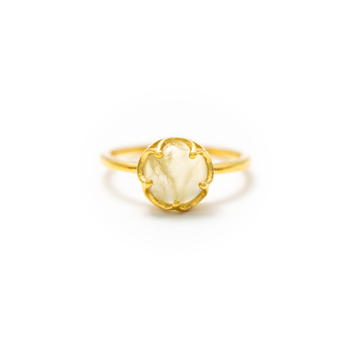 【プレナイト】FWPN-Flower Ring Collection - Prehnite