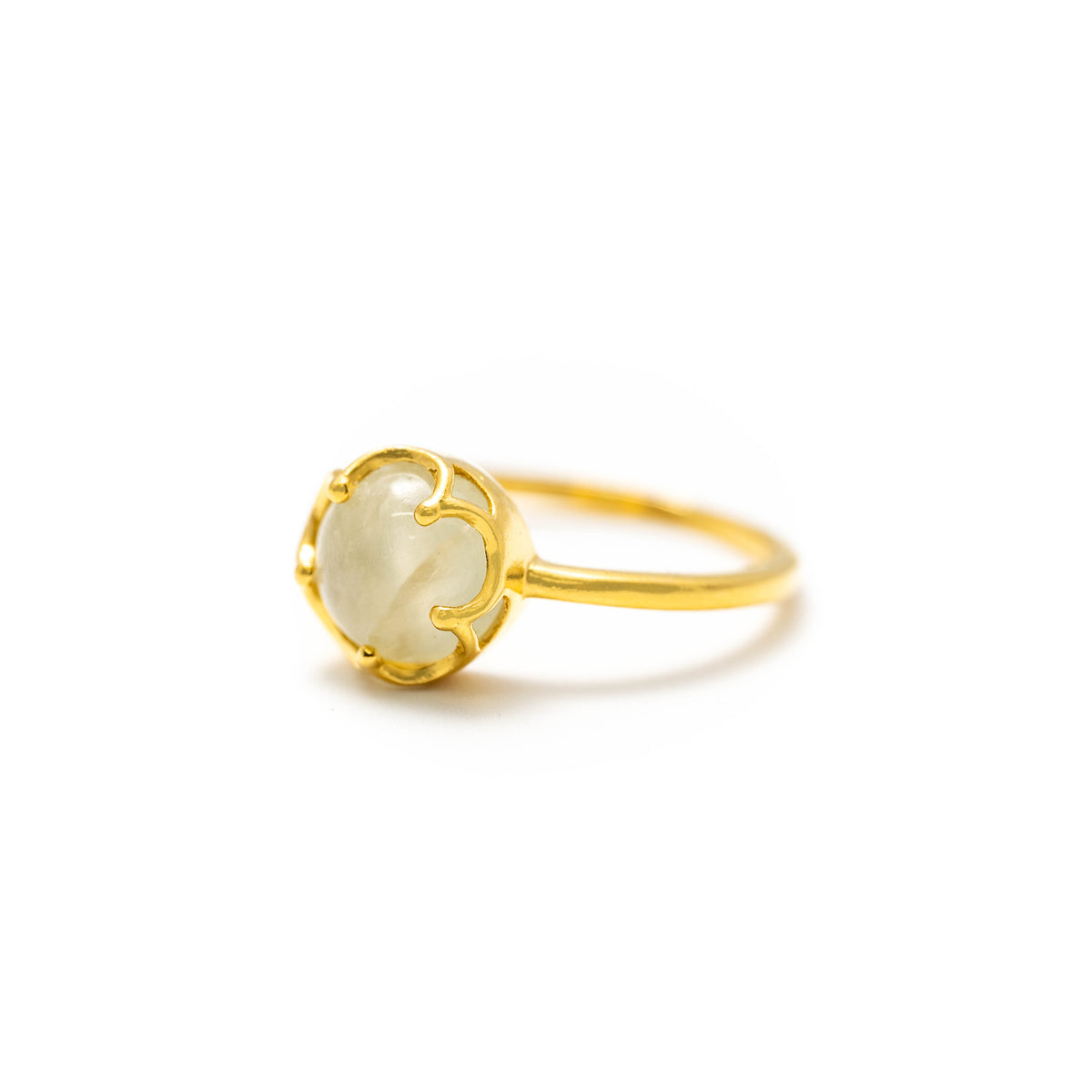【プレナイト】FWPN-Flower Ring Collection - Prehnite