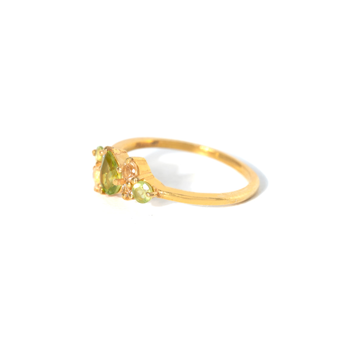 【ペリドット×シトリン×ブルートパーズ】DSWB-Design Ring Collection -若葉
