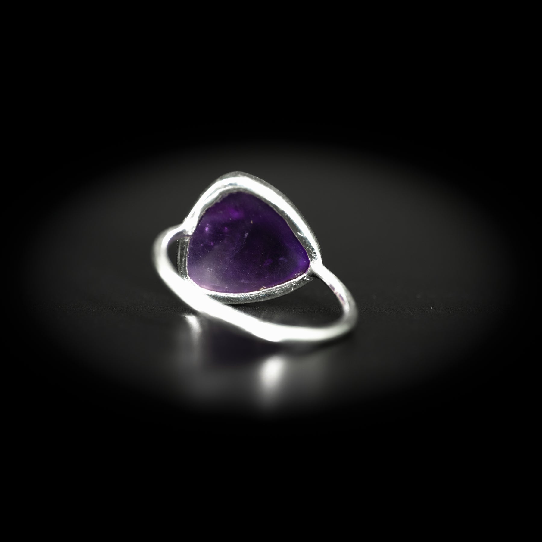 【アメジスト】TRLAMS2-Trilliant Ring