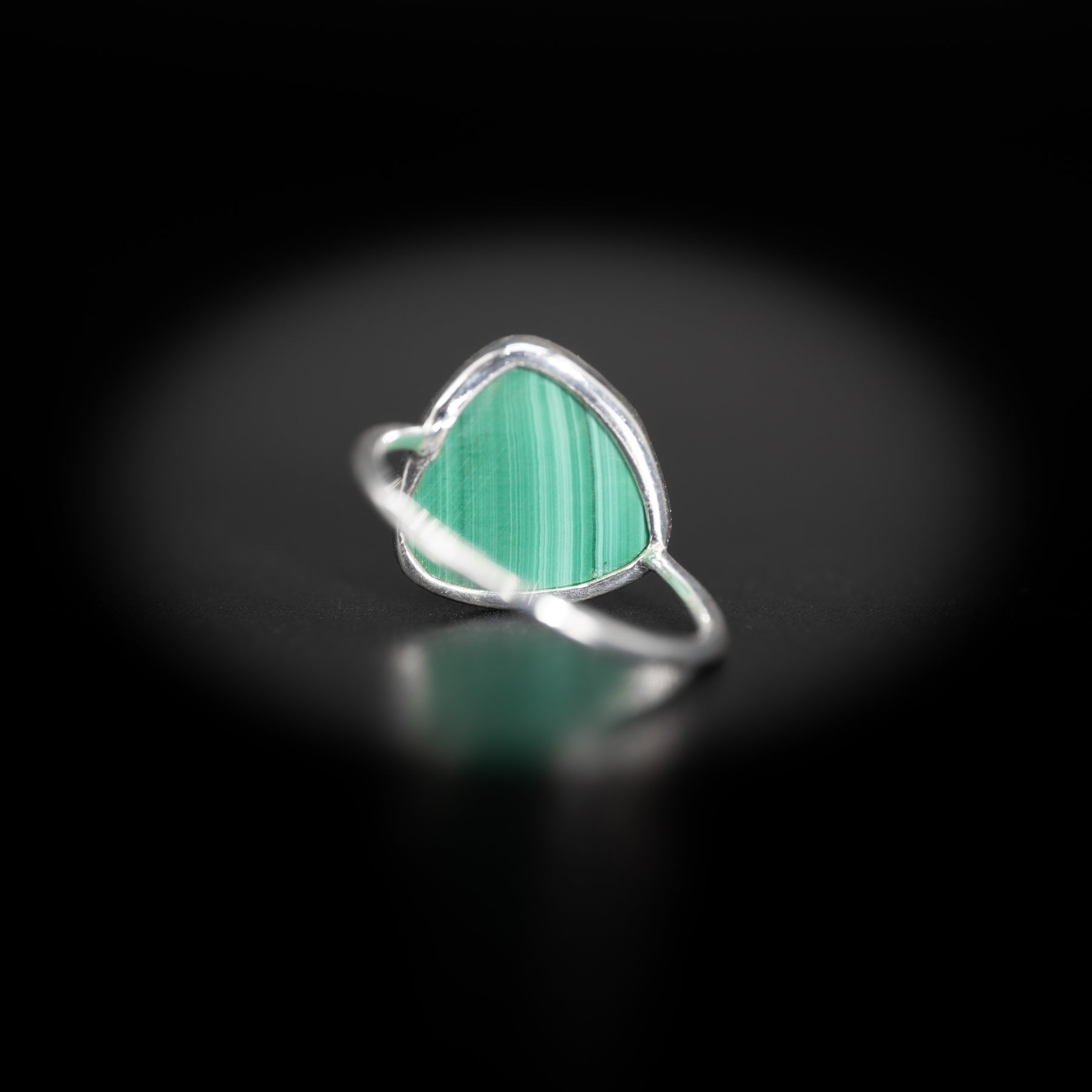 【マラカイト】TRLMCS2-Trilliant Ring