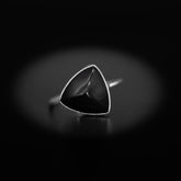 【ブラックオニキス】TRLBOS2-Trilliant Ring