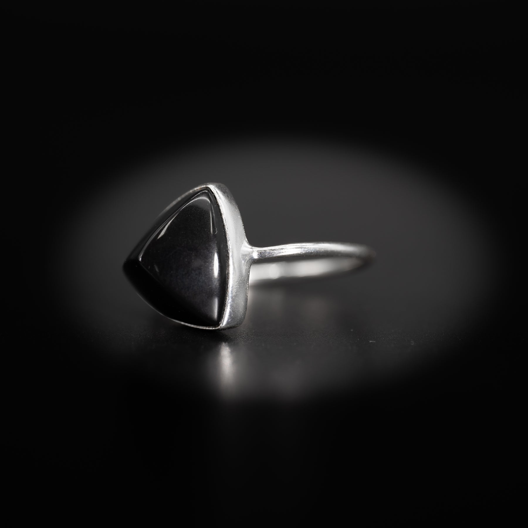 【ブラックオニキス】TRLBOS2-Trilliant Ring