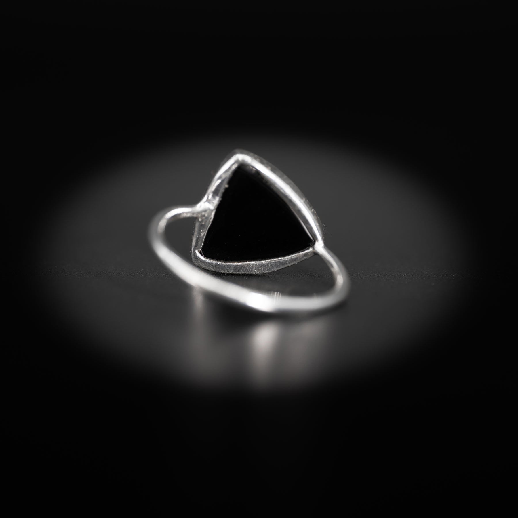 【ブラックオニキス】TRLBOS2-Trilliant Ring