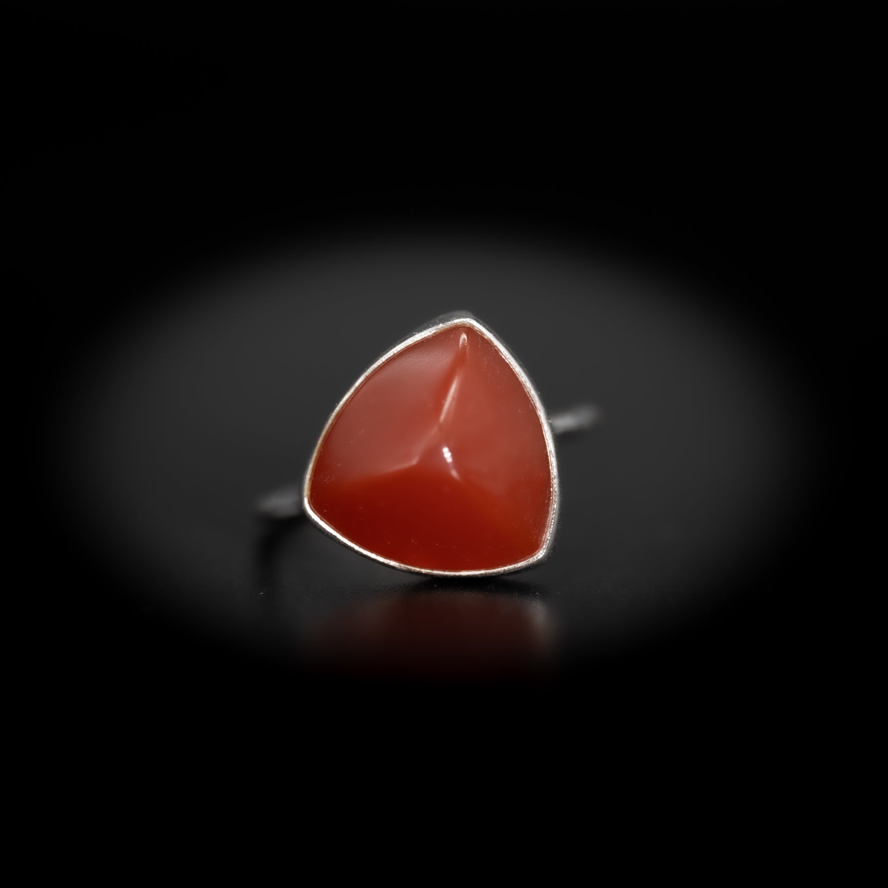 【カーネリアン】TRLCNS2-Trilliant Ring