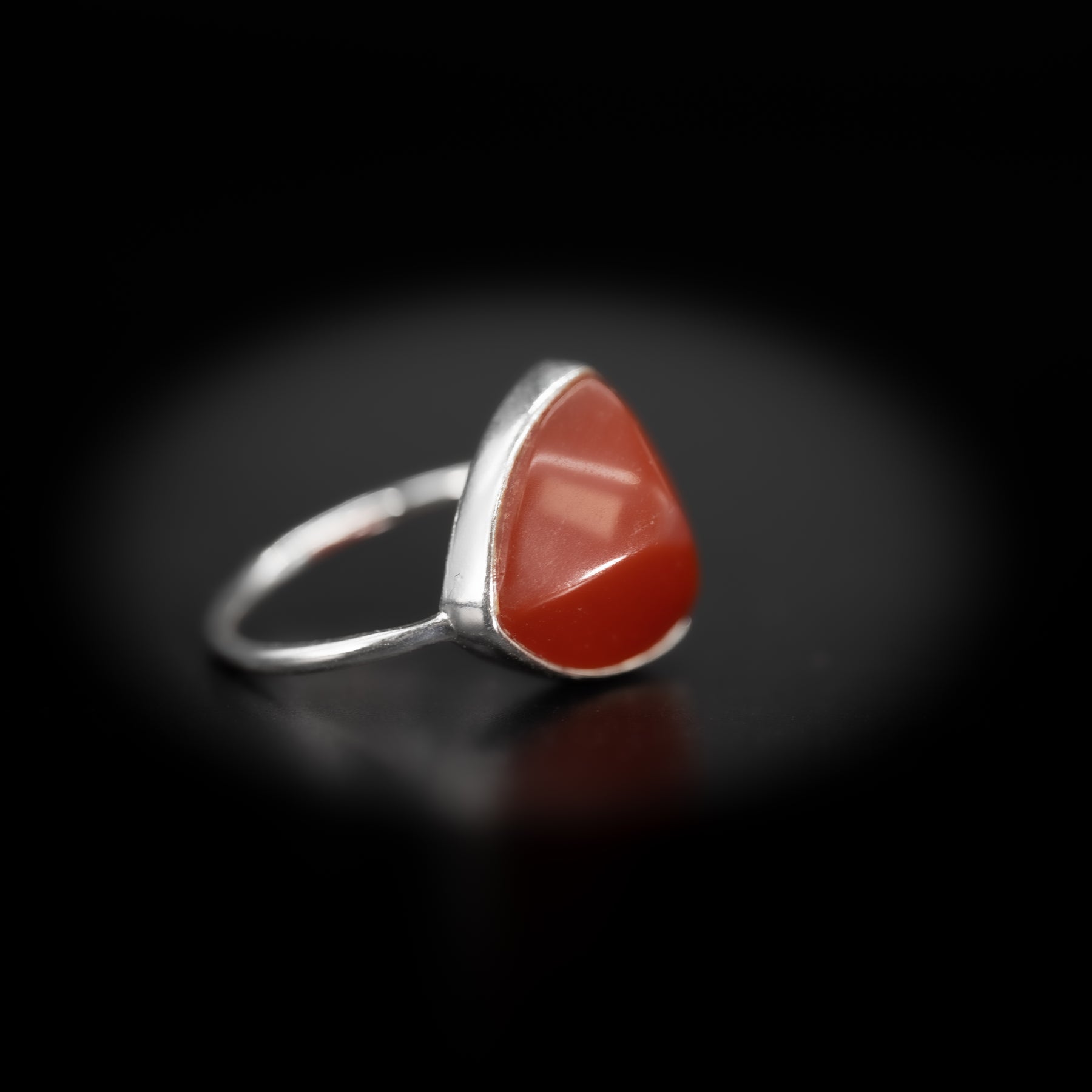 【カーネリアン】TRLCNS2-Trilliant Ring