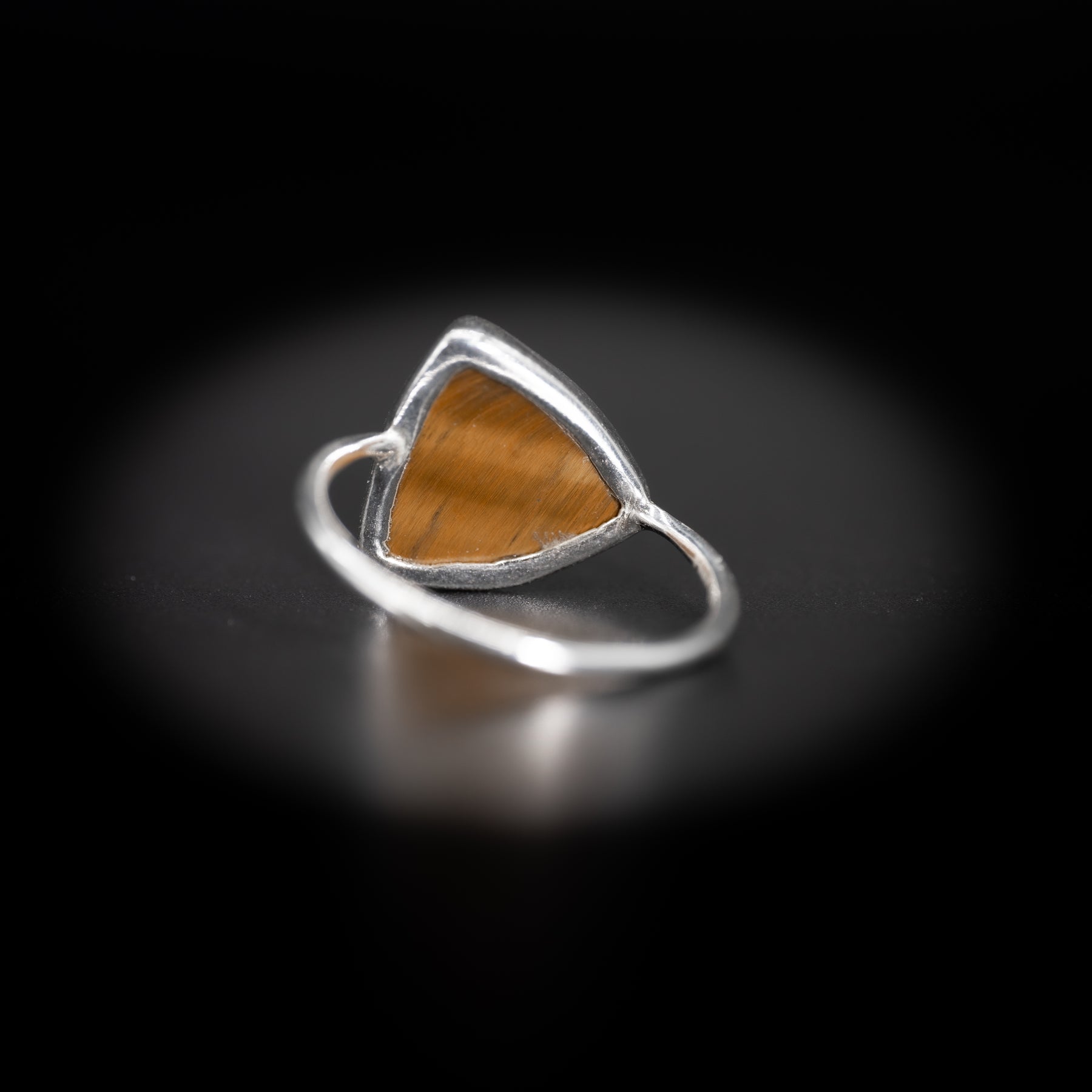 【タイガーアイ】TRLTES2-Trilliant Ring