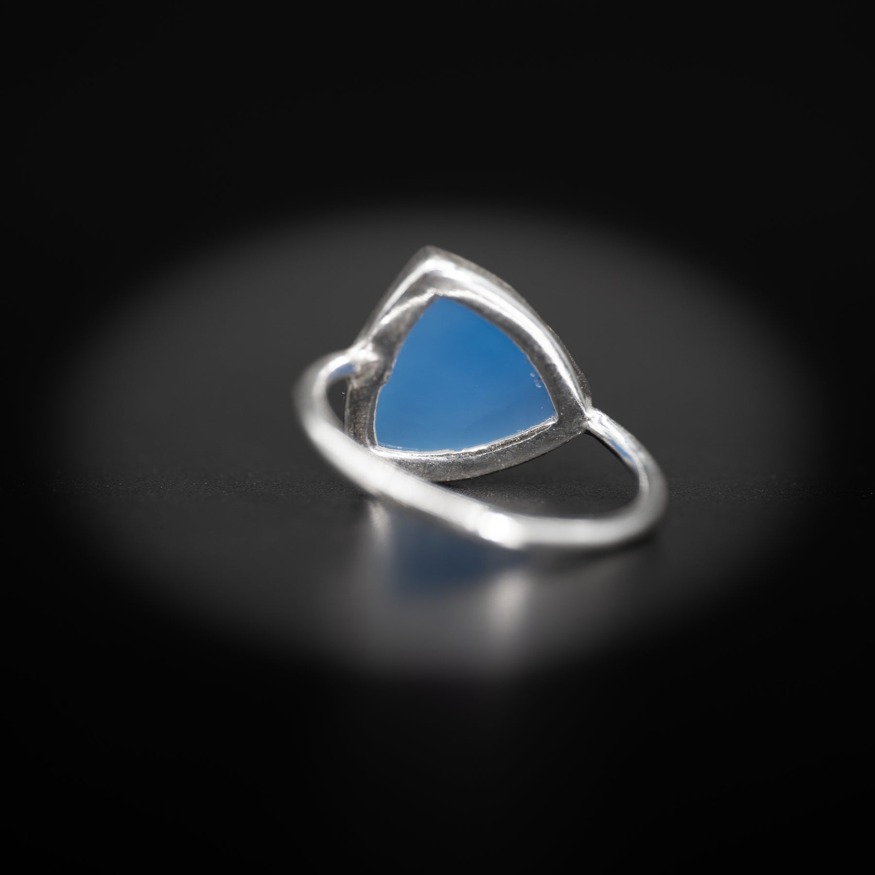 【ブルーカルセドニー】TRLBCS2-Trilliant Ring