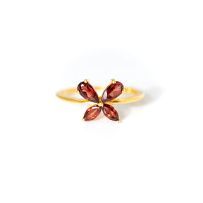 【ガーネット】DSPR-Design Ring Collection -Papillon Rouge