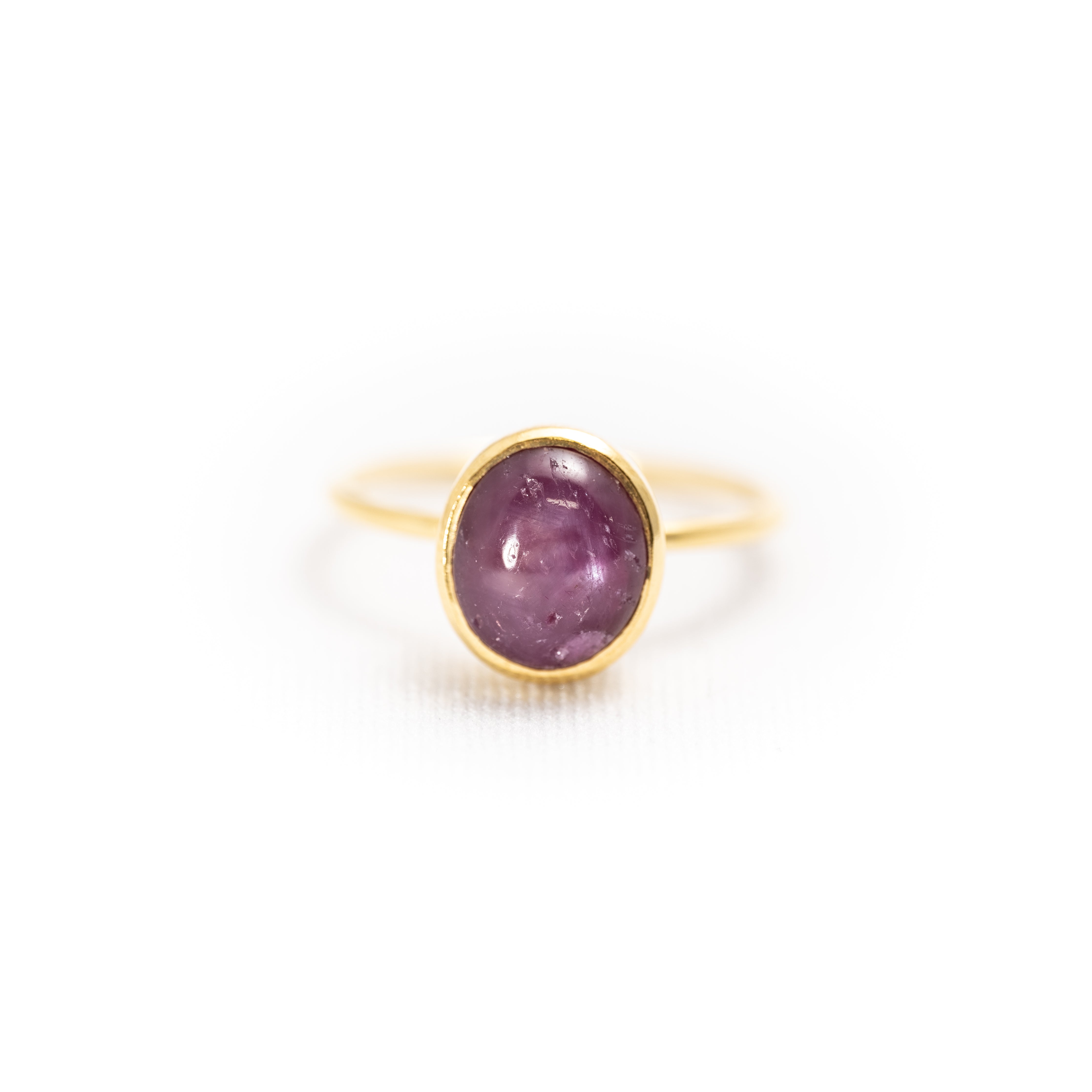 ⭐︎最終値下げ⭐︎ムーカイト リング 11号 phool Full Moon ◇K24 Pure Gold +Silver Ring◇純金+銀◇満月の指輪