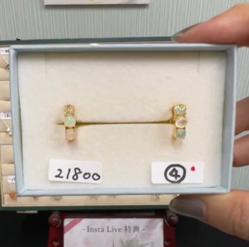 tomo_pebble様_260908_オパールフープピアス