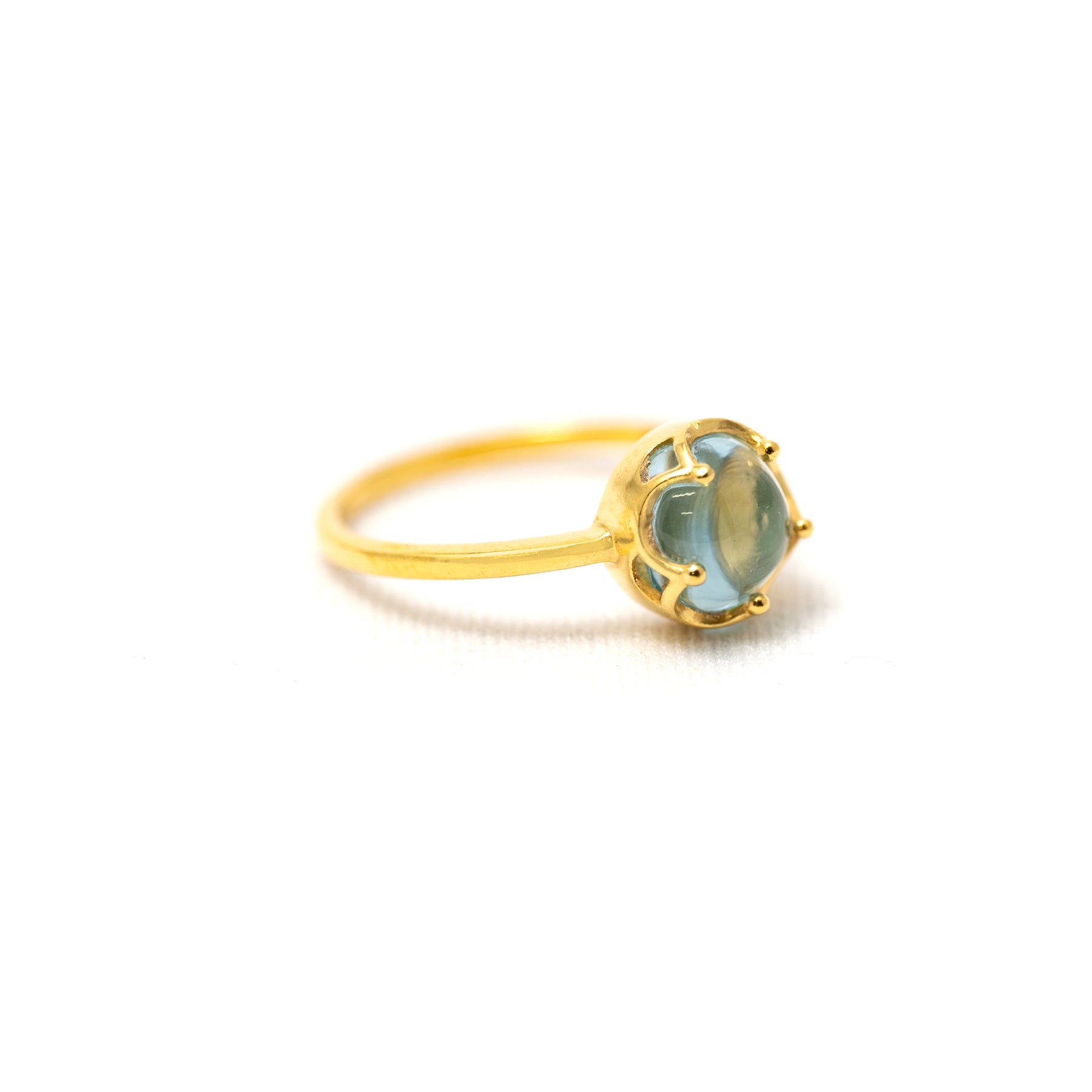 【ブルートパーズ】FWBT-Flower Ring Collection -Blue Topaz