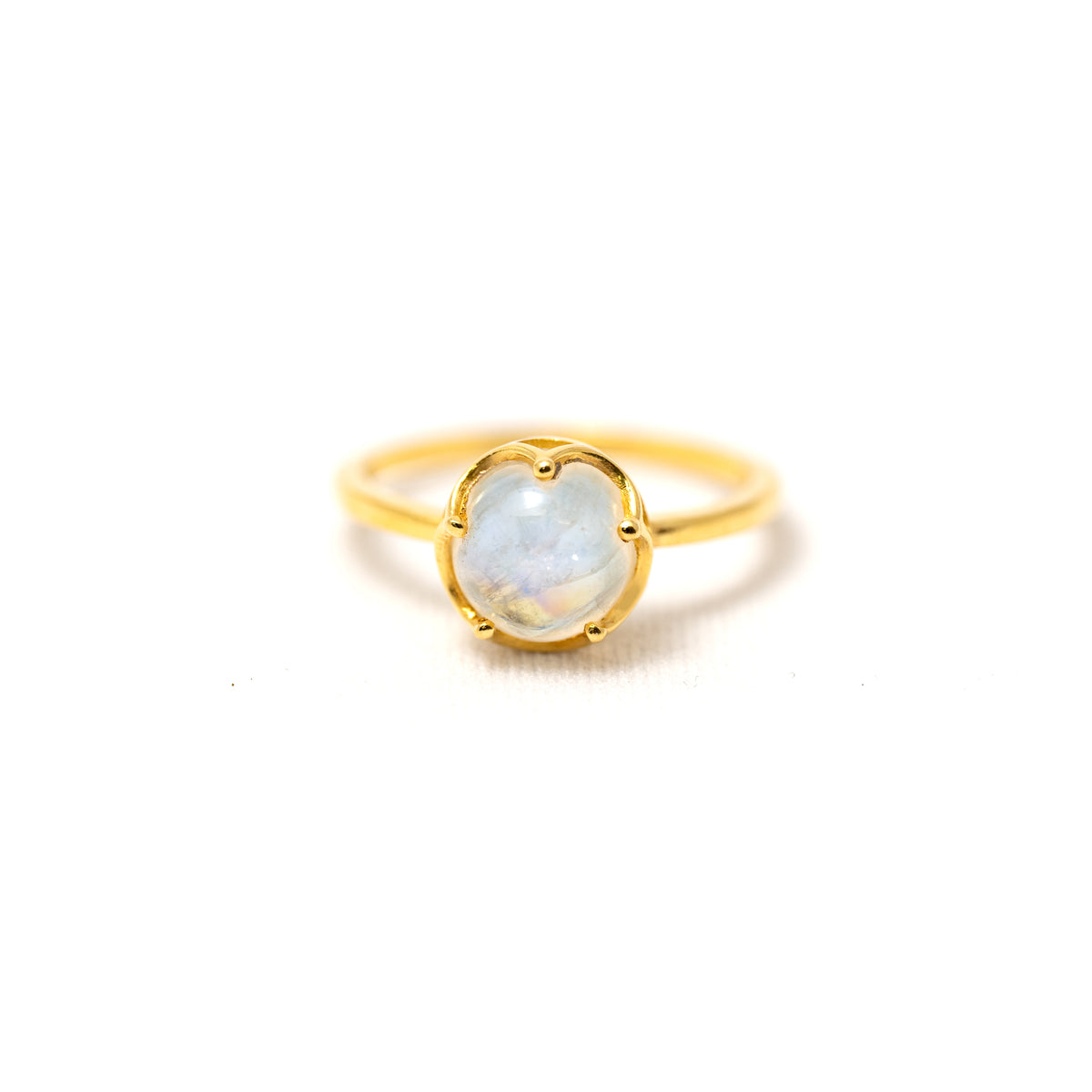 【レインボームーンストーン】FWRM-Flower Ring Collection -Rainbow Moonstone