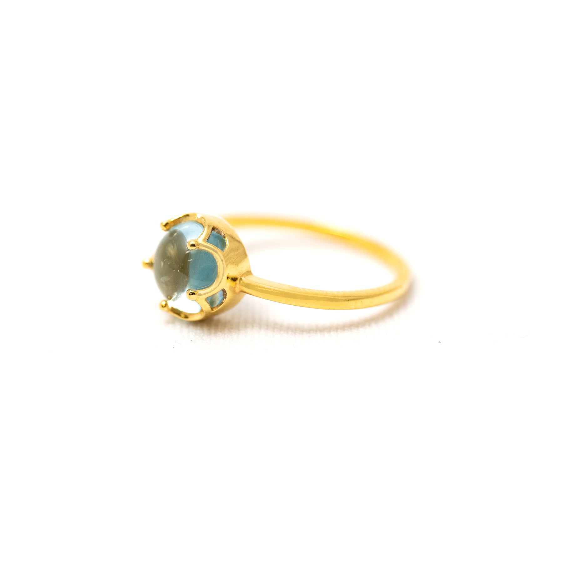 【ブルートパーズ】FWBT-Flower Ring Collection -Blue Topaz