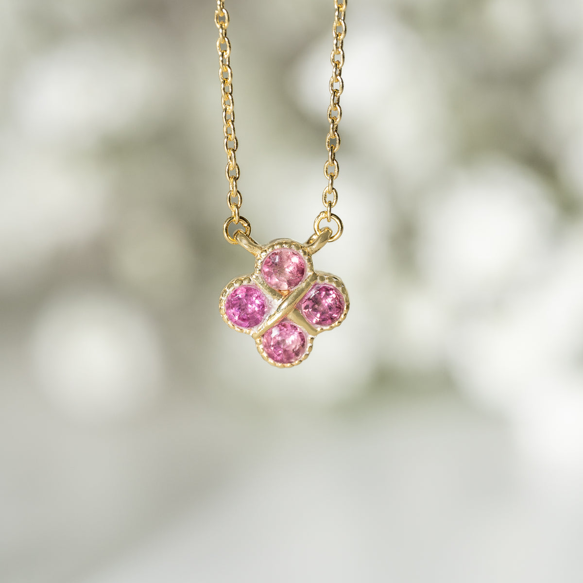 【トルマリン】BSTMN-Birthstone Necklace Collection -Tourmaline-10月