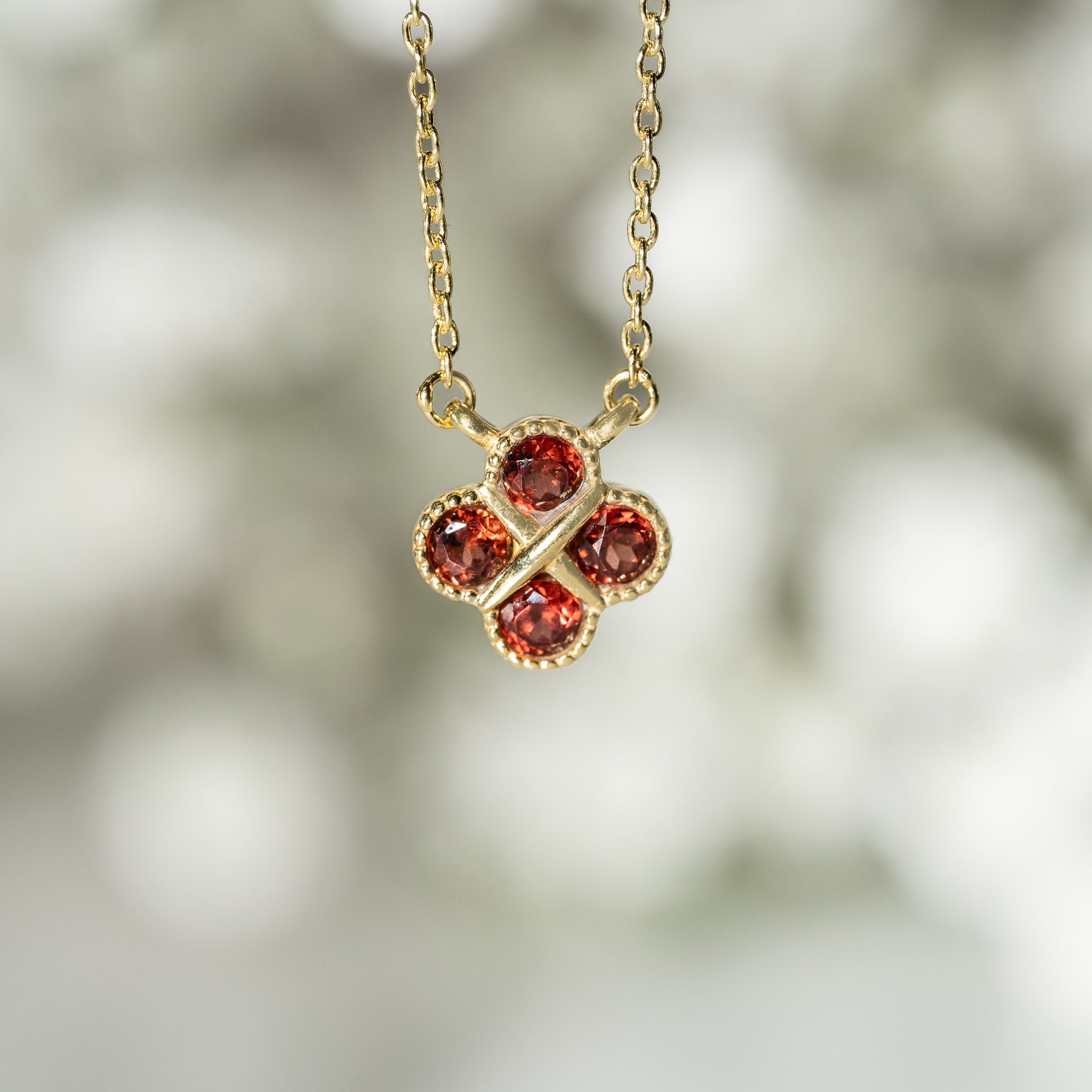 【ガーネット】BSGNN-Birthstone Necklace Collection -Garnet-1月