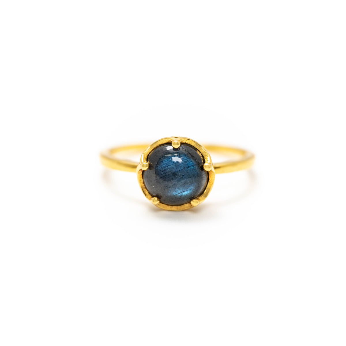 【ラブラドライト】FWLB-Flower Ring Collection - Labradorite