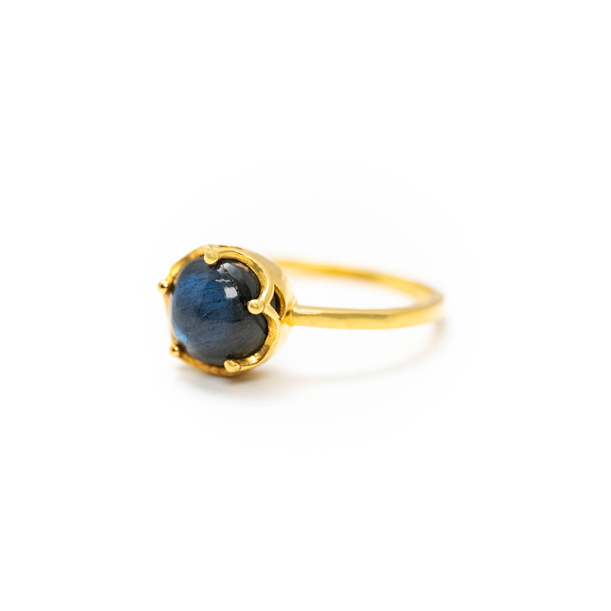 【ラブラドライト】FWLB-Flower Ring Collection - Labradorite
