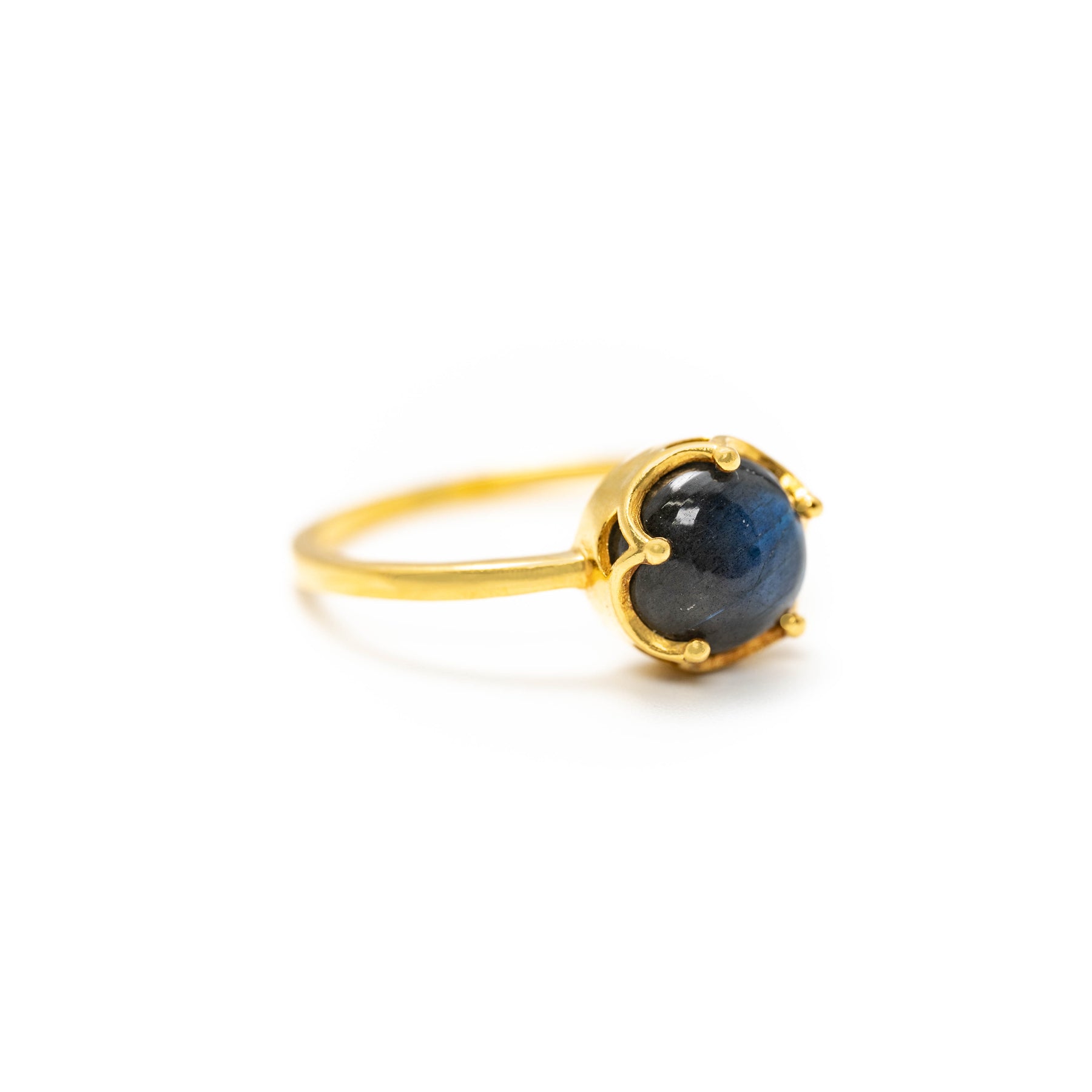 【ラブラドライト】FWLB-Flower Ring Collection - Labradorite