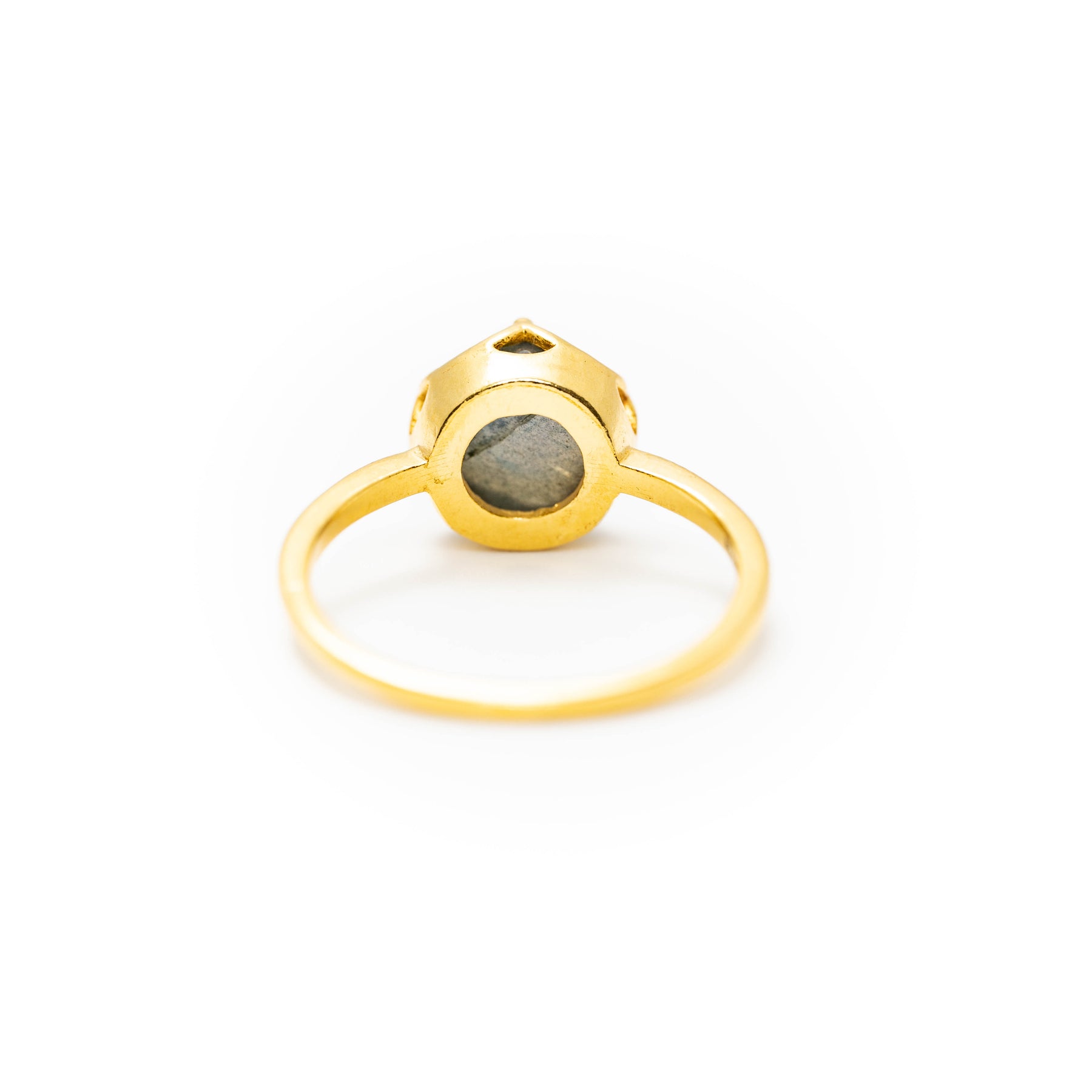 【ラブラドライト】FWLB-Flower Ring Collection - Labradorite