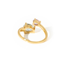 【ブルートパーズ×アメジスト】DSBA-Design Ring Collection -Duo Drop ring