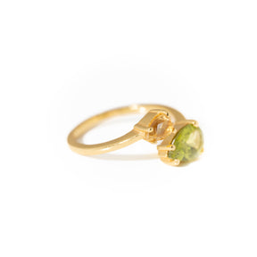 【シトリン×ペリドット】DSCP-Design Ring Collection -Duo Drop ring