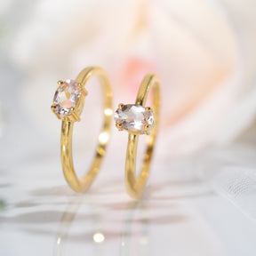 【モルガナイト】#MGNDP-Faceted Ring-Horizontal