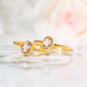 【モルガナイト】#MGND-Faceted Ring-Vertical