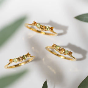 【ペリドット×シトリン】DSSG-Design Ring Collection -Sunlit Garland