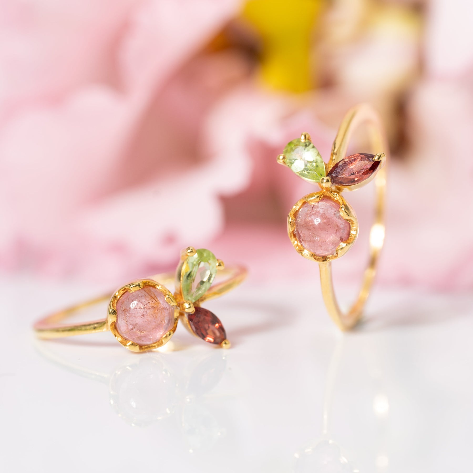 【トルマリン×ガーネット×ペリドット】DSVP-Design Ring Collection -Vernal Prologue