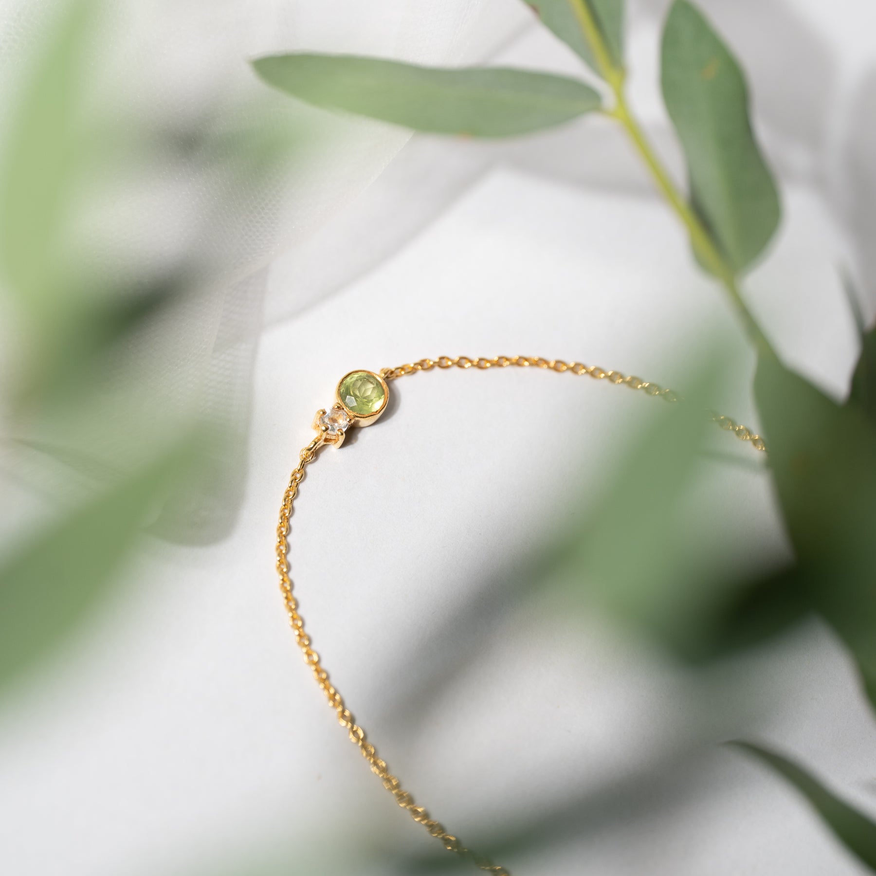 【ペリドット×クリスタル】DSBRC-Design Bracelet Collection -Stella Bracelet