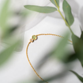 【ペリドット×クリスタル】DSBRC-Design Bracelet Collection -Stella Bracelet