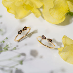 【スモーキークォーツ】DSPR-Design Ring Collection -Pure Ribbon
