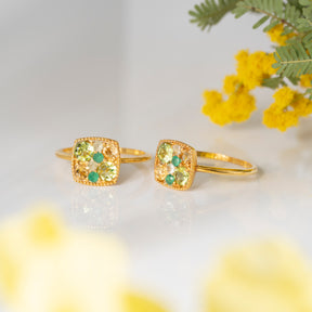 【エメラルド×ペリドット×シトリン×プレナイト】DSDB-Design Ring Collection -Dressy Bouquet