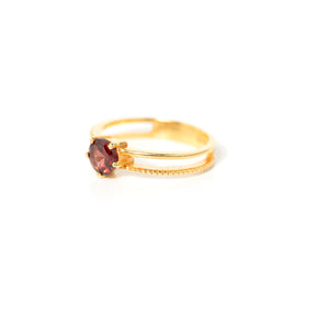 【ガーネット】DSMGGNT-Design Ring Collection -Midnight Glow -Garnet