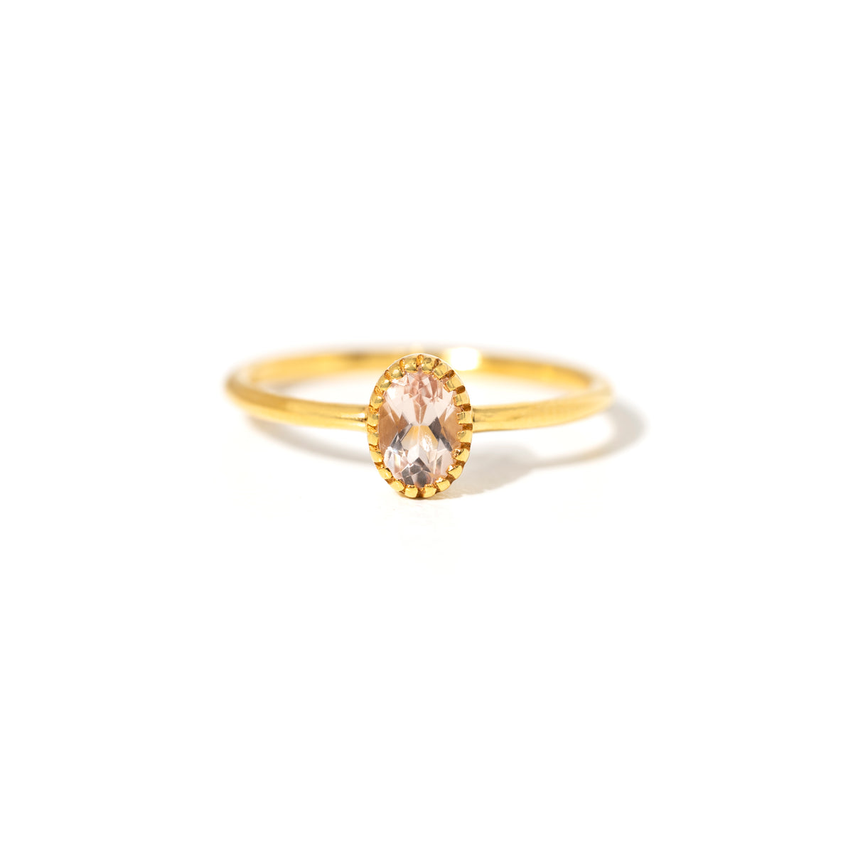 【モルガナイト】#MGNDM-Faceted Ring-Vertical