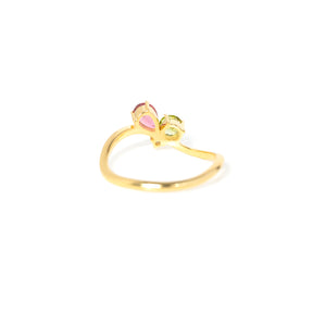 【ピンクトルマリン×ペリドット×ブルートパーズ】DSWZ-Design Ring Collection -Waltz