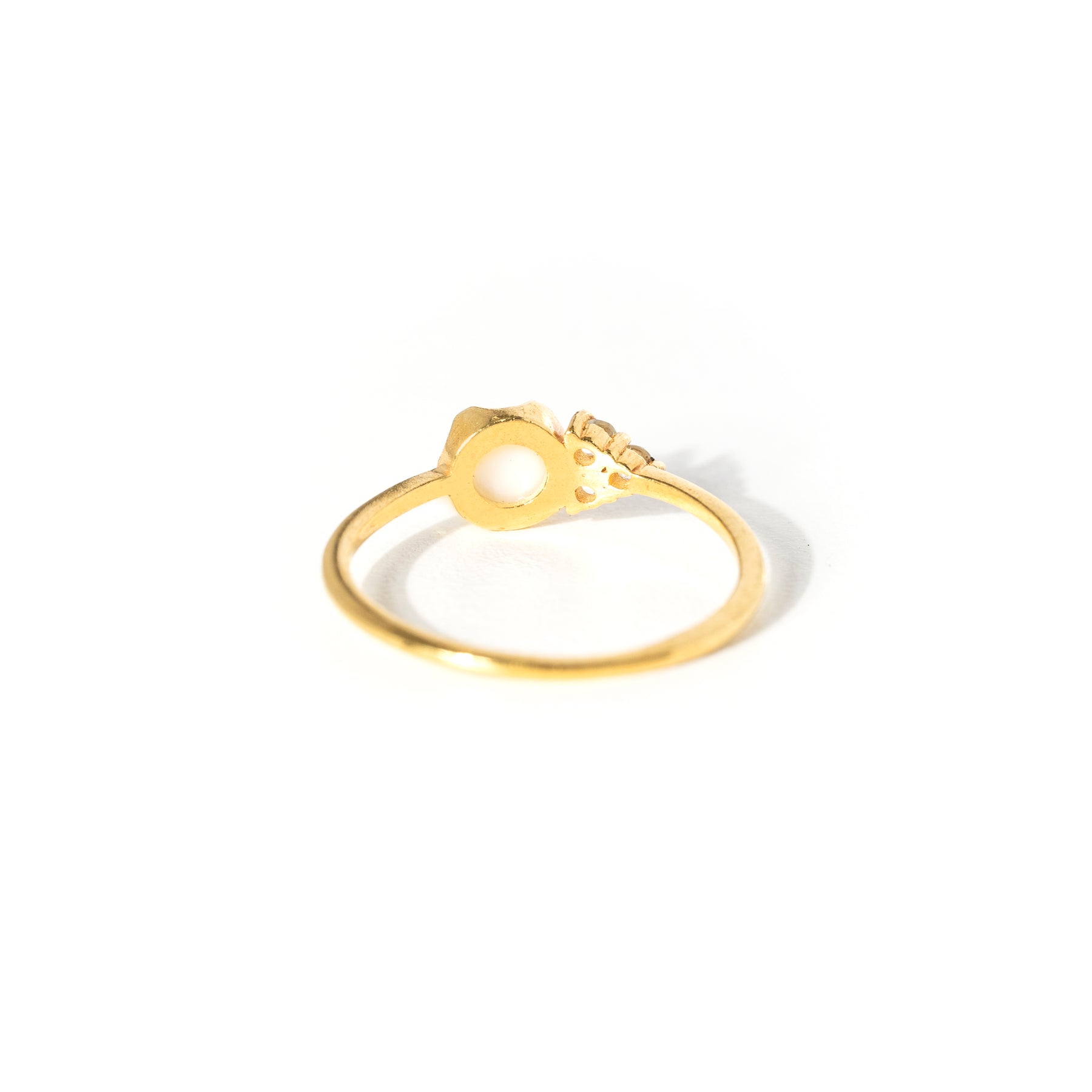 【パール×ブルートパーズ】DSLBBP-Design Ring Collection -Luna Bloom-Blue Topaz