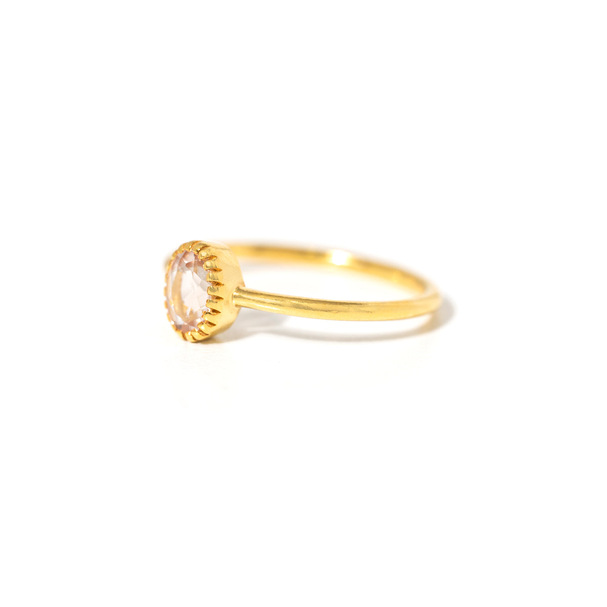 【モルガナイト】#MGNDM-Faceted Ring-Vertical