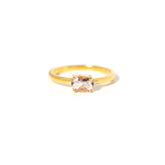 【モルガナイト】#MGNDP-Faceted Ring-Horizontal