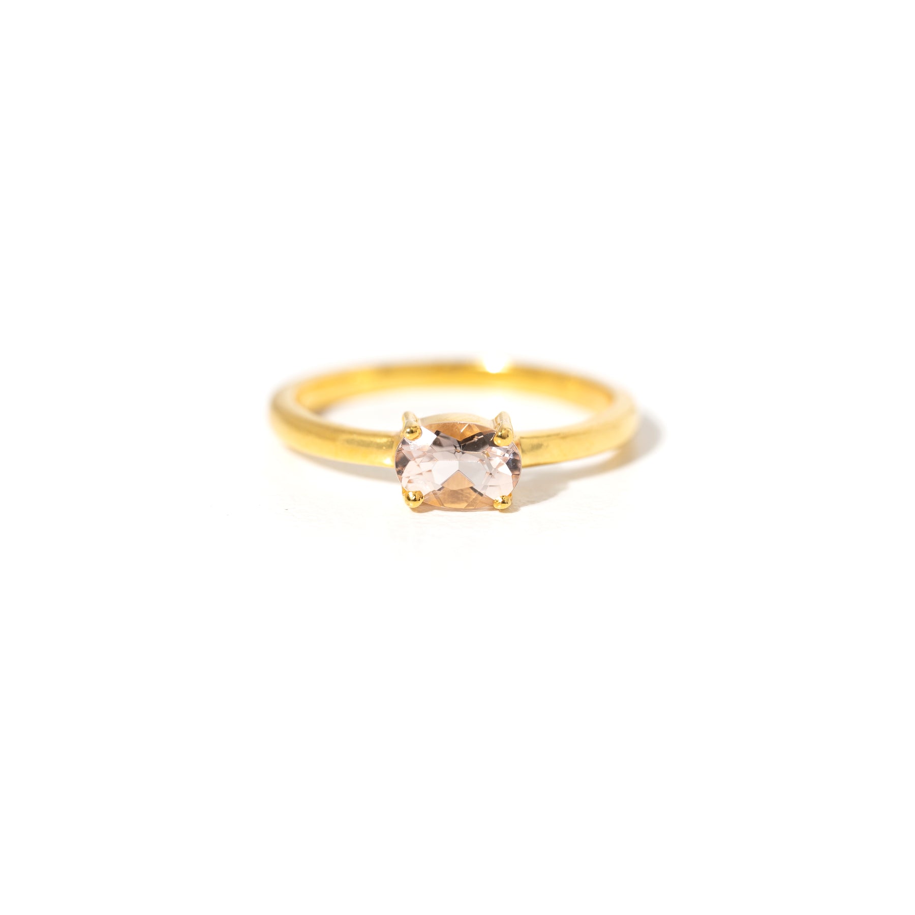 【モルガナイト】#MGNDP-Faceted Ring-Horizontal