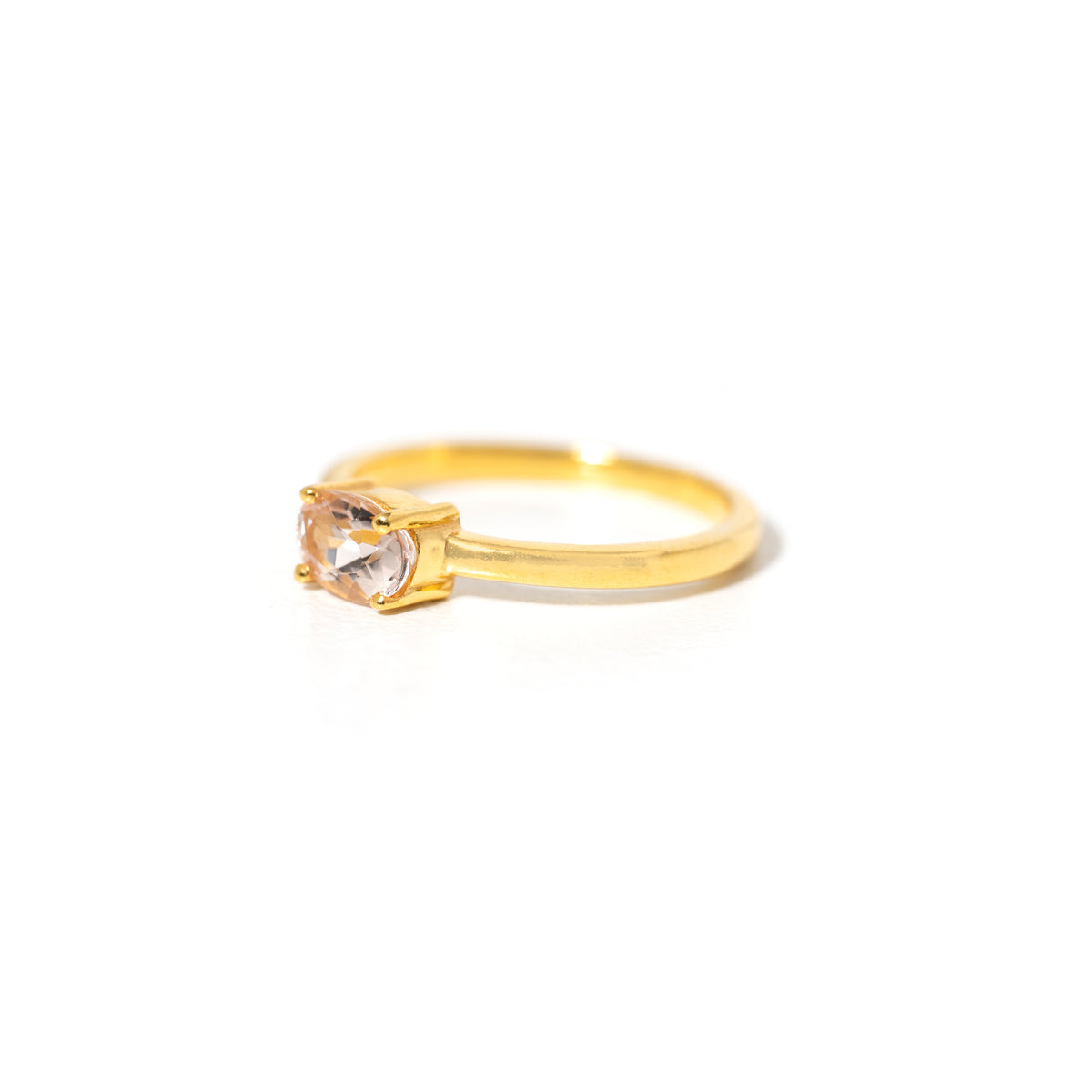【モルガナイト】#MGNDP-Faceted Ring-Horizontal